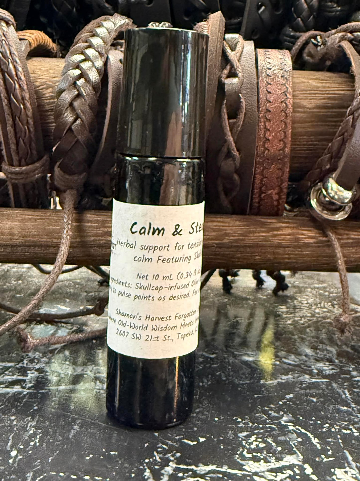 Calm & Steady Roll-On - Skullcap Infused Oil for On-the-Go Calm
